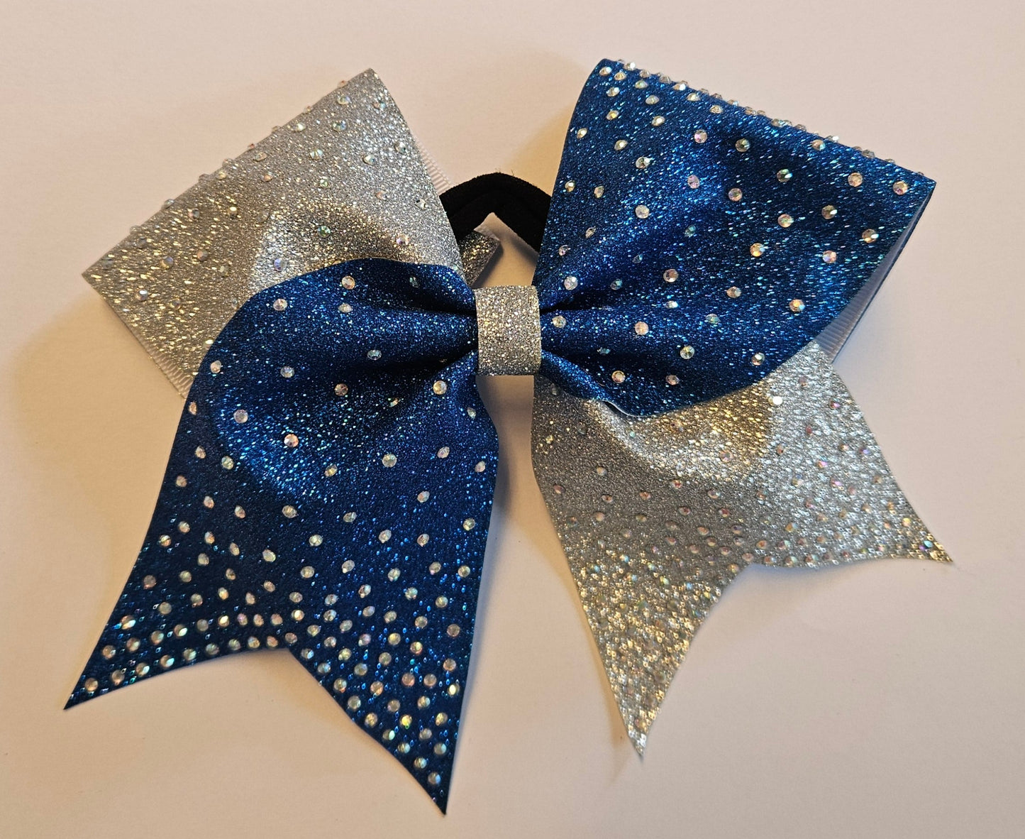 TWO-TONE RIGID BOW WITH RHINESTONE