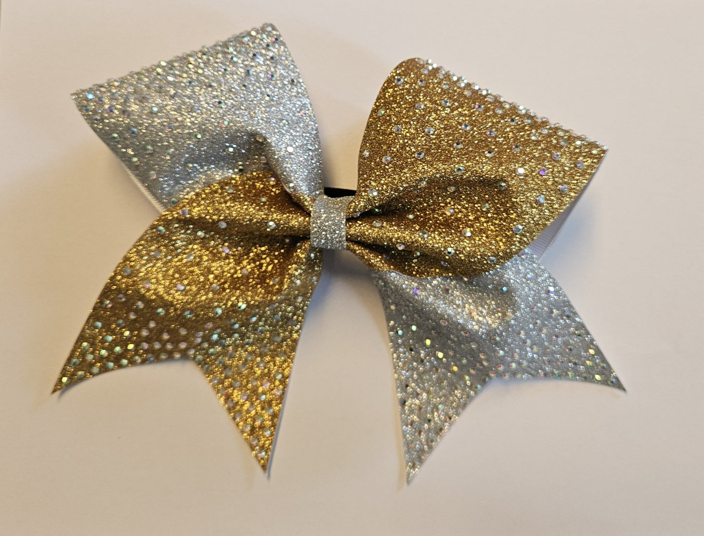 TWO-TONE RIGID BOW WITH RHINESTONE