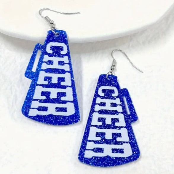 GLITTER MEGAPHONE EARRINGS