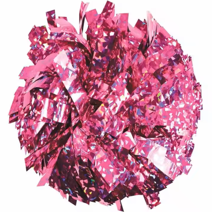 POM PON OLOGRAFICO ROSA