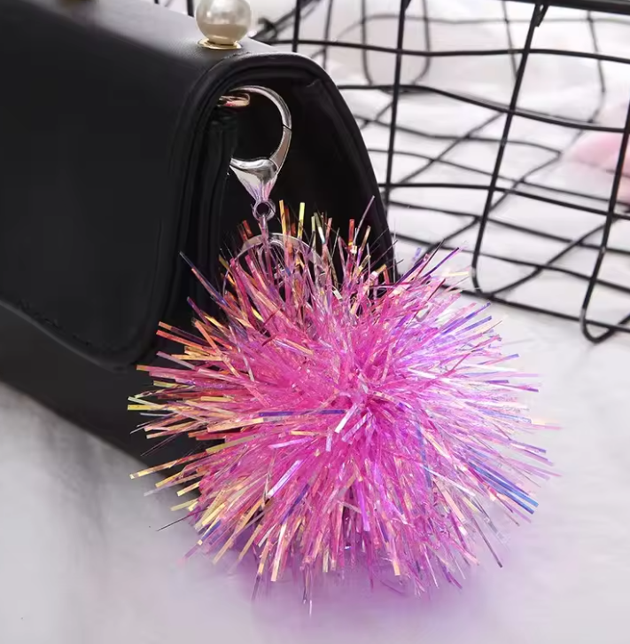 PORTACHIAVI CON POM PON