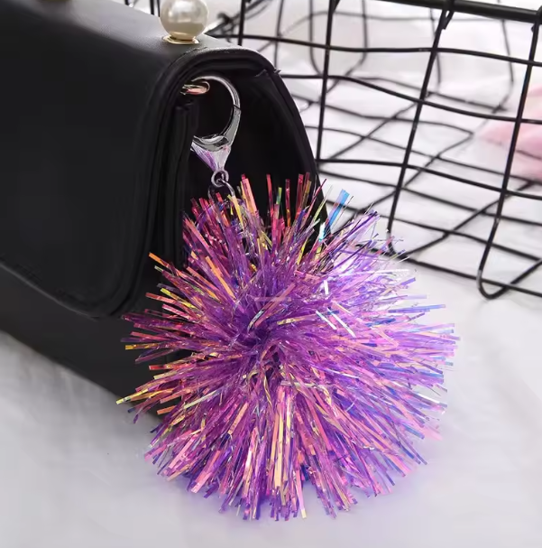 PORTACHIAVI CON POM PON