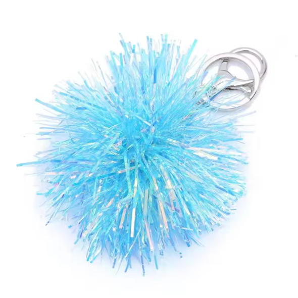 KEY RING WITH POM PON